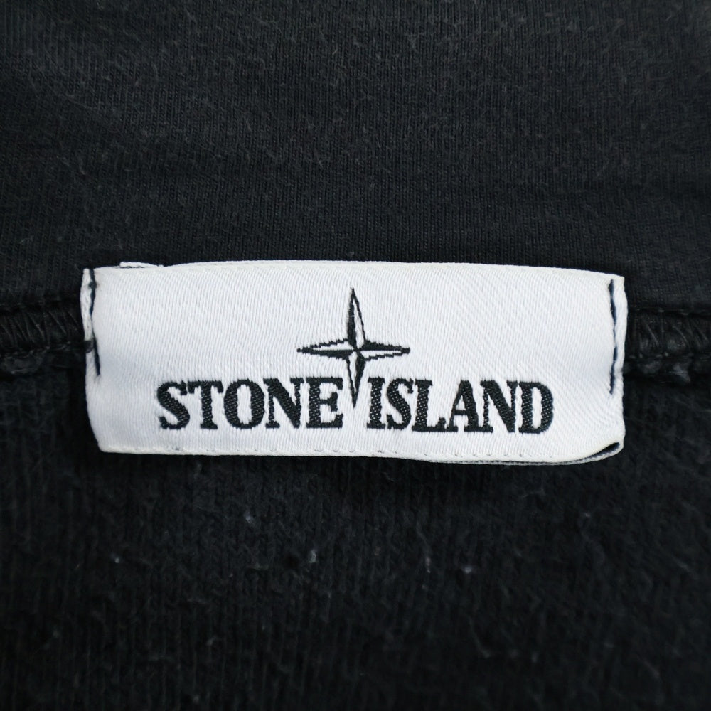 STONE ISLAND(ストーンアイランド) ナイロン切替 サイドジップアップ プルオーバー パーカー チャコール 671564038