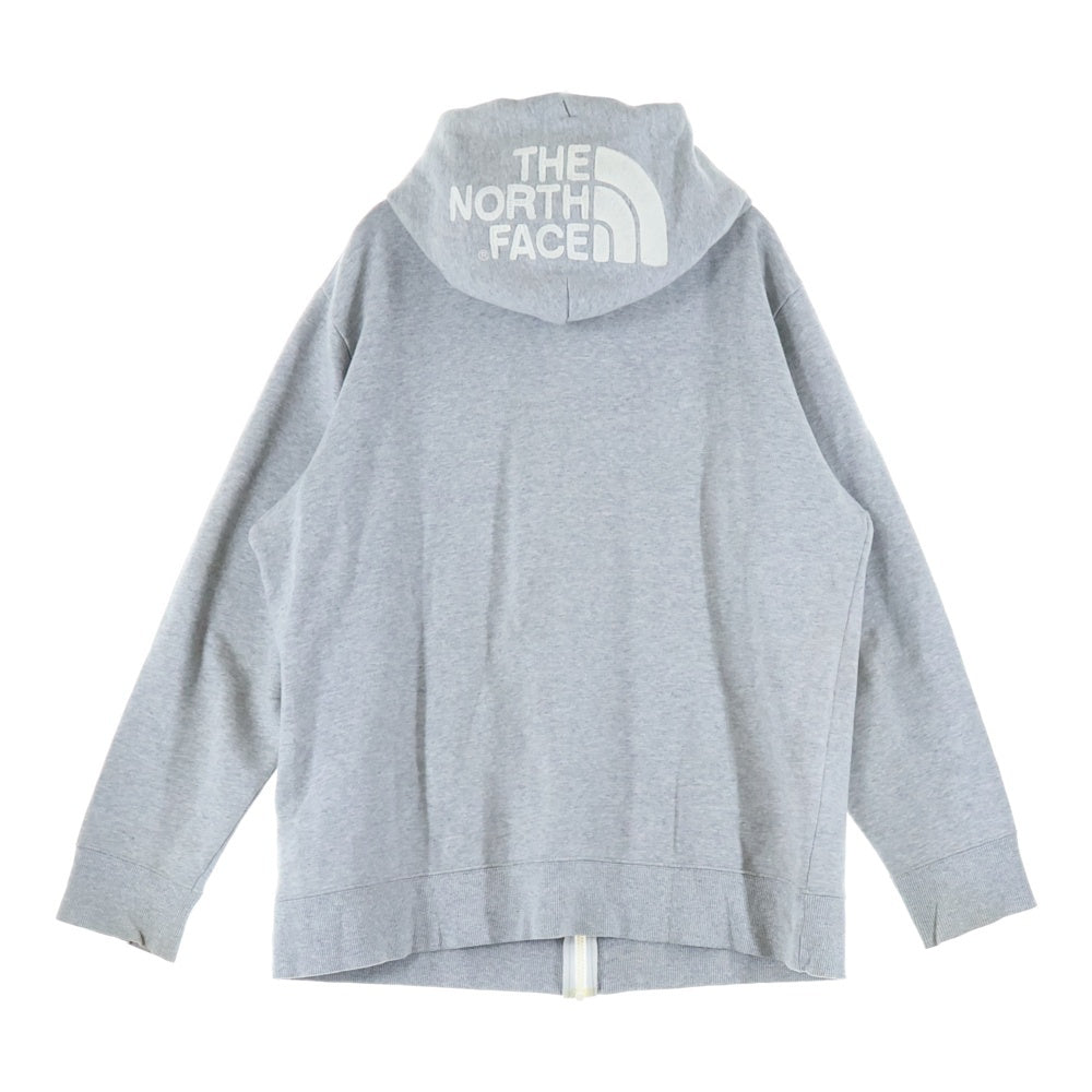 THE NORTH FACE(ザノースフェイス) フード ロゴ刺繍 リアビュー フルジップ フーディグレー NT61440