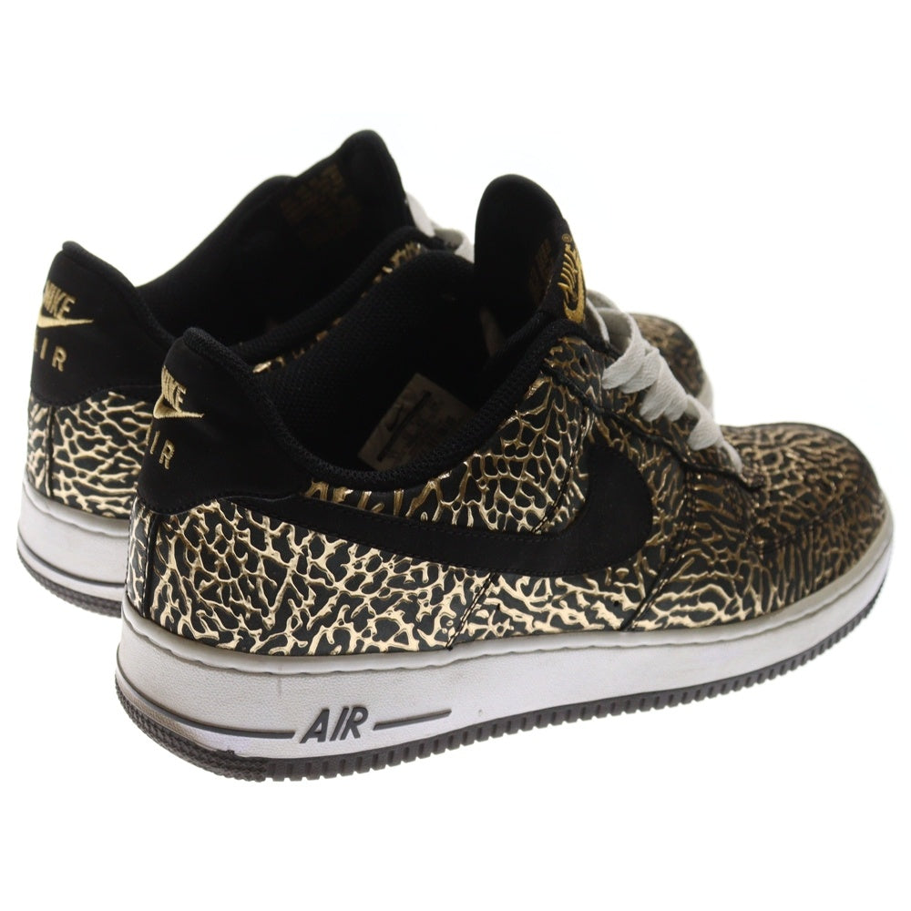 NIKE(ナイキ) 【観賞用 2014年製】AIR FORCE 1 LOW GOLD ELEPHANT 30周年記念 エアフォース1 ゴールド ローカットスニーカー ブラック/ゴールド US11/29cm 488298-702