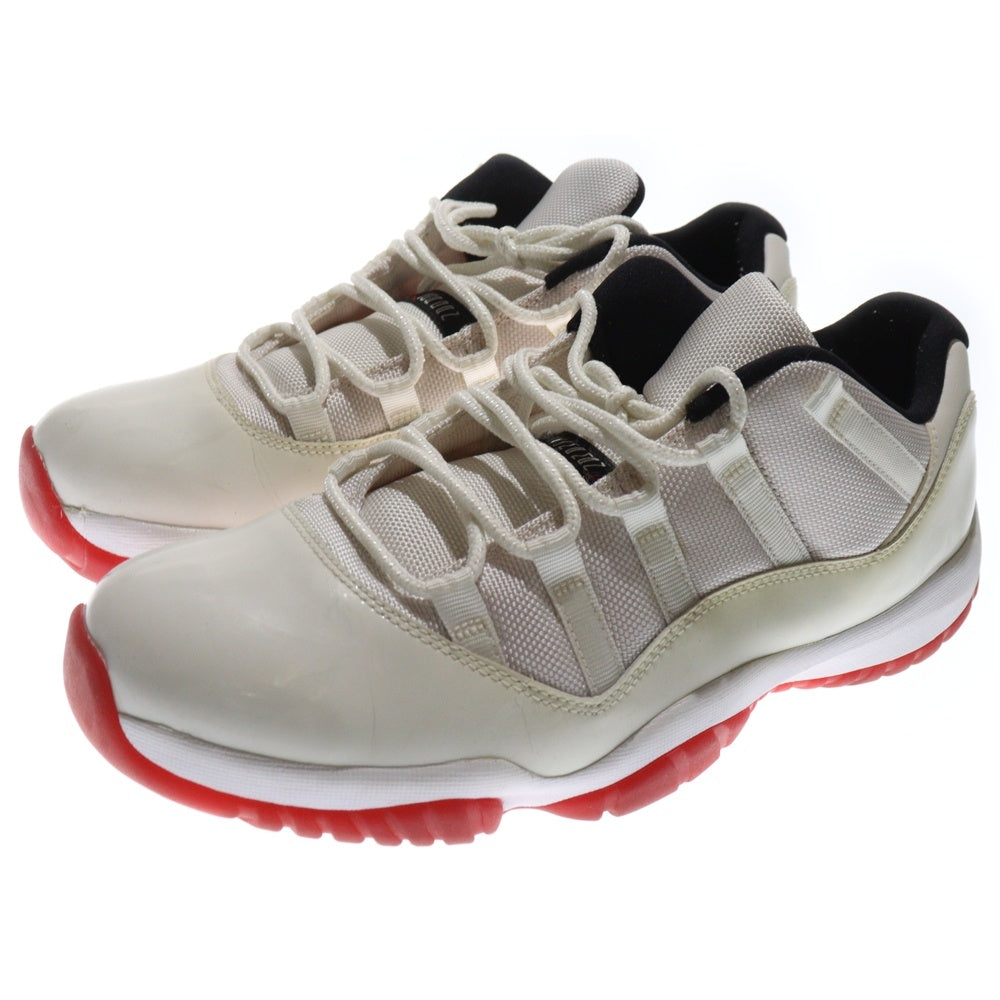 NIKE(ナイキ) 【観賞用 2012年製】AIR JORDAN 11 RETRO LOW エアジョーダン11 レトロ ローカットスニーカー ホワイト/レッド US11.5/29.5cm 528895-101