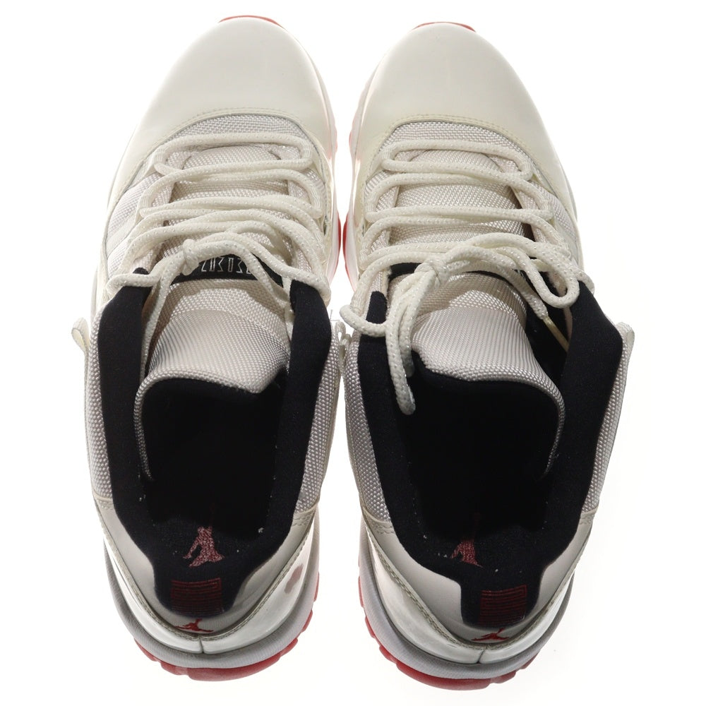 NIKE(ナイキ) 【観賞用 2012年製】AIR JORDAN 11 RETRO LOW エアジョーダン11 レトロ ローカットスニーカー ホワイト/レッド US11.5/29.5cm 528895-101
