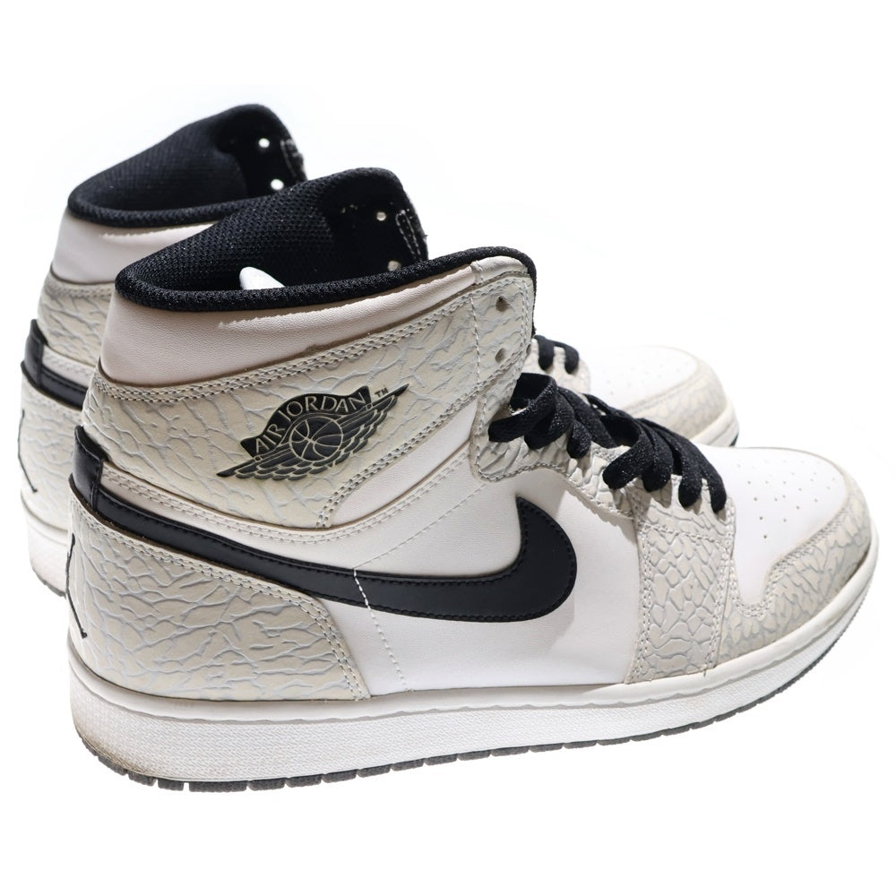 NIKE(ナイキ) 【観賞用 2016年製】AIR JORDAN 1 RETRO HIGH WHITE ELEPHANT エアジョーダン1 レトロ ホワイト ハイカットスニーカー ホワイト US12/30cm 839115-106