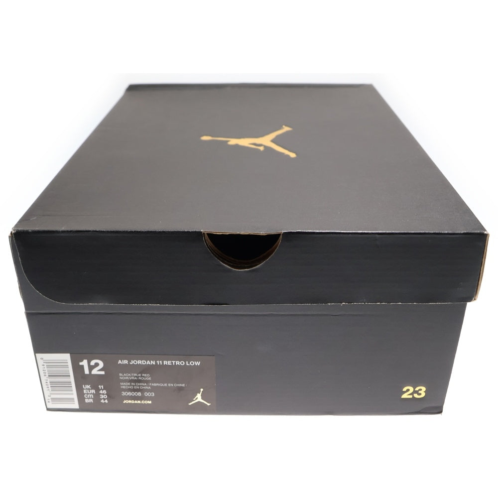 NIKE(ナイキ) 【鑑賞用 2015年製】AIR JORDAN 11 RETRO LOW IE REFEREE エアジョーダン11 レトロ レフェリー ローカットスニーカー ブラック US12/30cm 306008-003