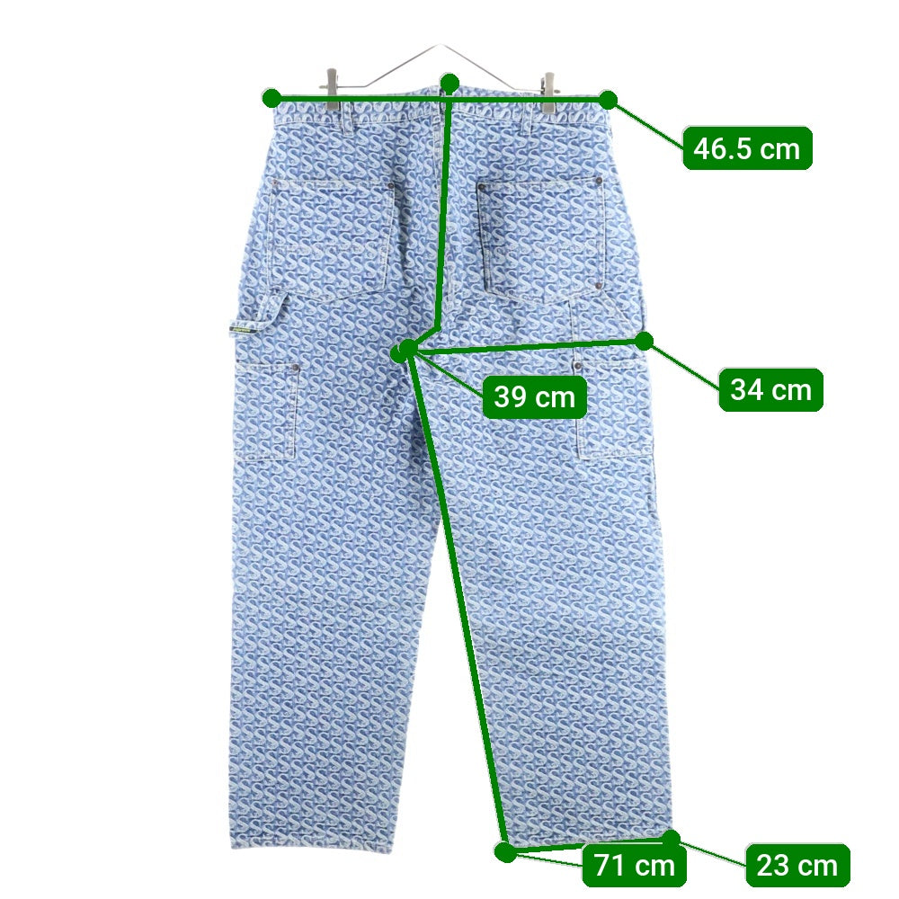 SUPREME(シュプリーム) 21AW Monogram Double Knee Painter Pant モノグラム ダブルニー デニム ペインター パンツ