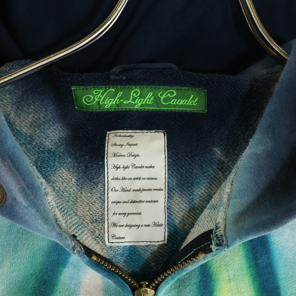 HIGH LIGHT CAVALET ハイライトキャバレー ジップアップ フーディープルオーバーパー マルチ