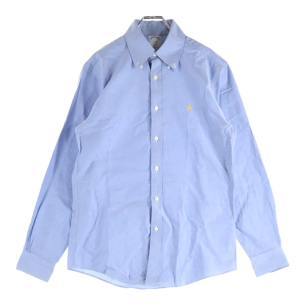 BROOKS BROTHERS(ブルックス ブラザーズ) ロゴ刺繍 長袖シャツ ブルー