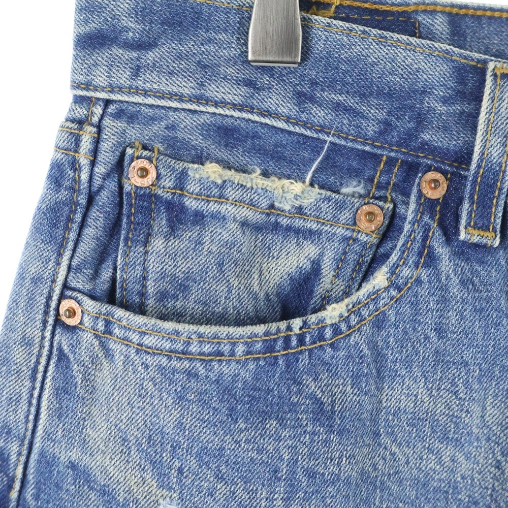 Levi's(リーバイス) 90s VINTAGE 501 ボタン裏555 USA製 紙パッチ ヴィンテージ ボタンフライデニムパンツ インディゴ