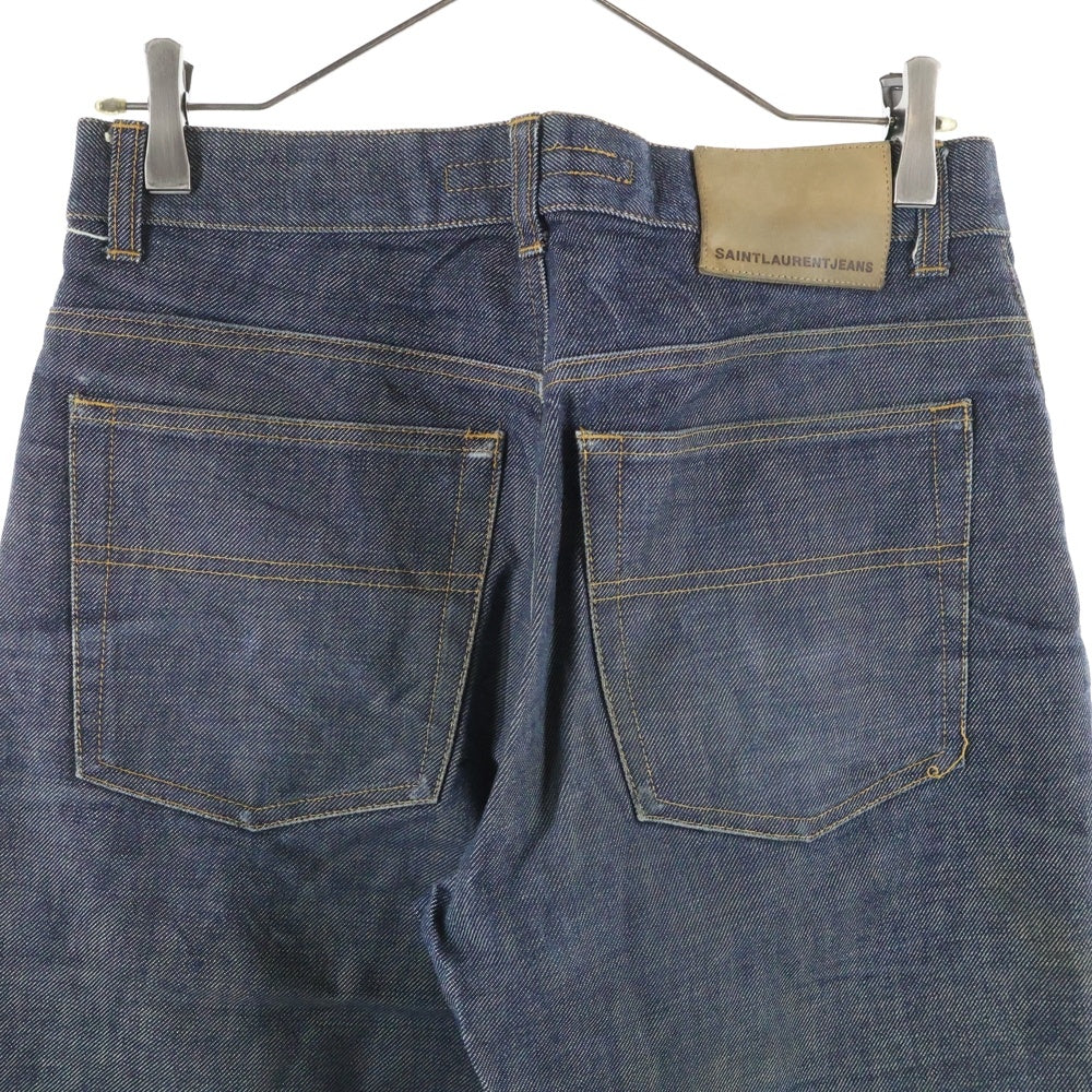 SAINT LAURENT PARIS(サンローランパリ) SAINT LAURANT JEANS ボタンフライ スリム デニムパンツ インディゴ