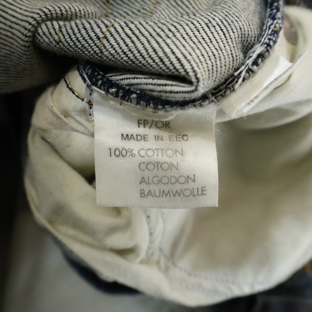 SAINT LAURENT PARIS(サンローランパリ) SAINT LAURANT JEANS ボタンフライ スリム デニムパンツ インディゴ