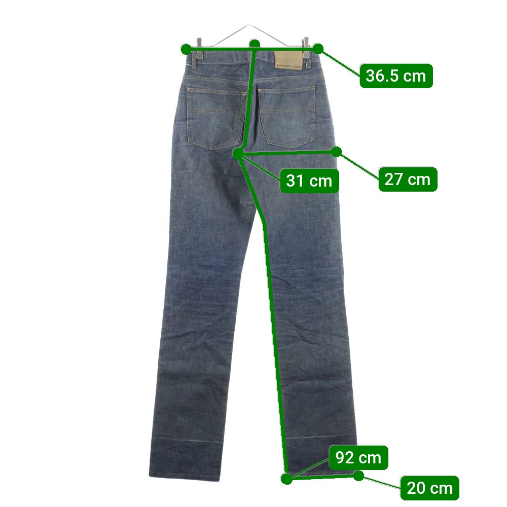 SAINT LAURENT PARIS(サンローランパリ) SAINT LAURANT JEANS ボタンフライ スリム デニムパンツ インディゴ
