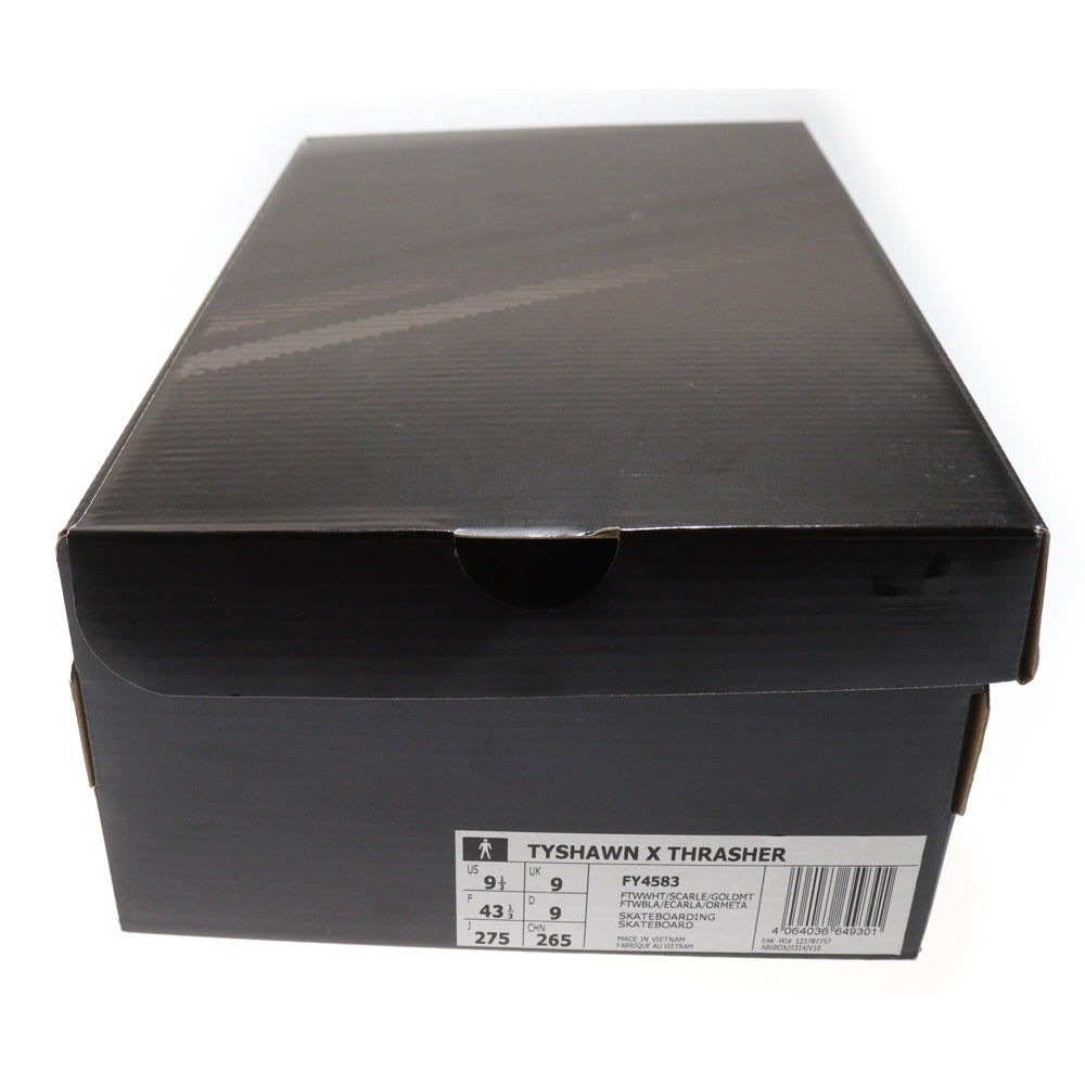 adidas(アディダス) × THRASHER TYSHAWN スラッシャー タイショーン スエード ローカットスニーカー ホワイト US9.5/27.5cm FY4583