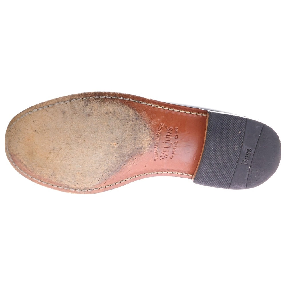 G.H.Bass WEEJUNS(ジーエイチバスウィージャンズ) WEEJUN HERITAGE LARSON MOC PENNY ツートン レザー ローファー ブラック/ホワイト BA1101H-001