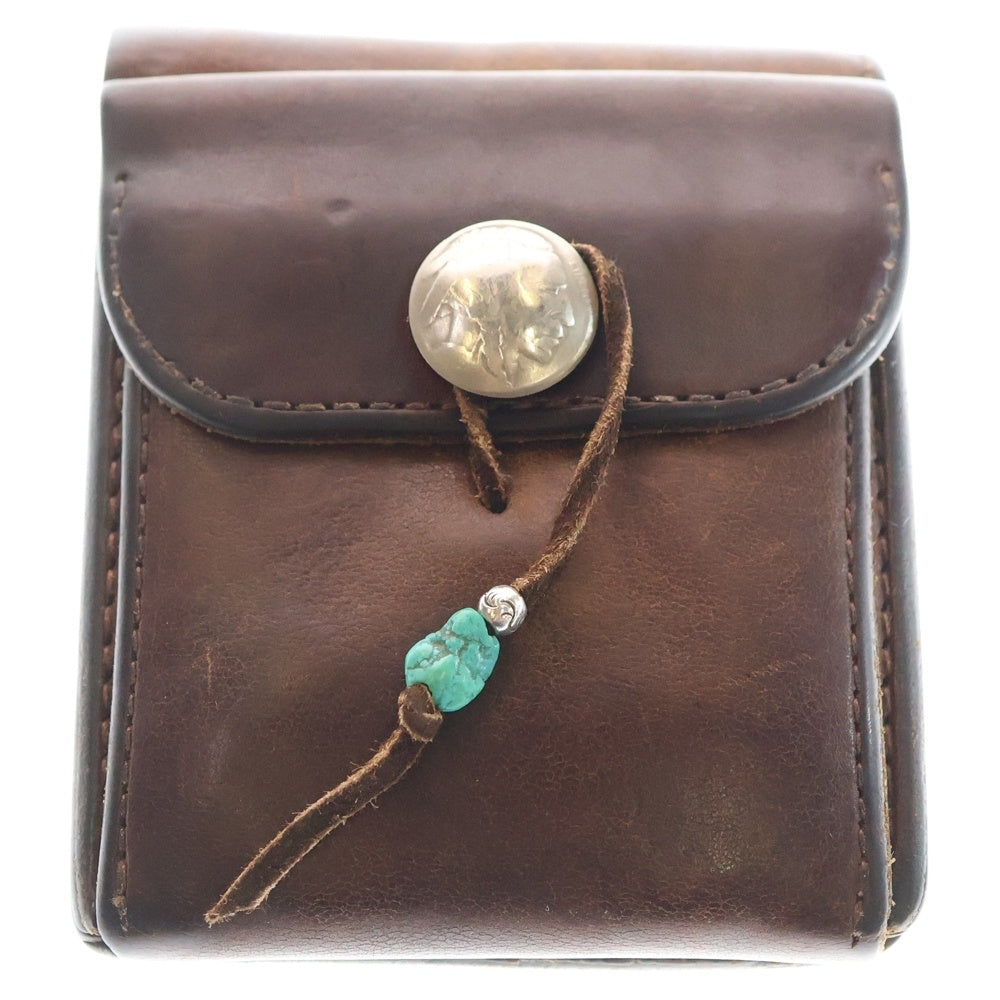 ゴローズ　革財布 goro's(ゴローズ) 二つ折り レザーウォレット 財布 ブラウン