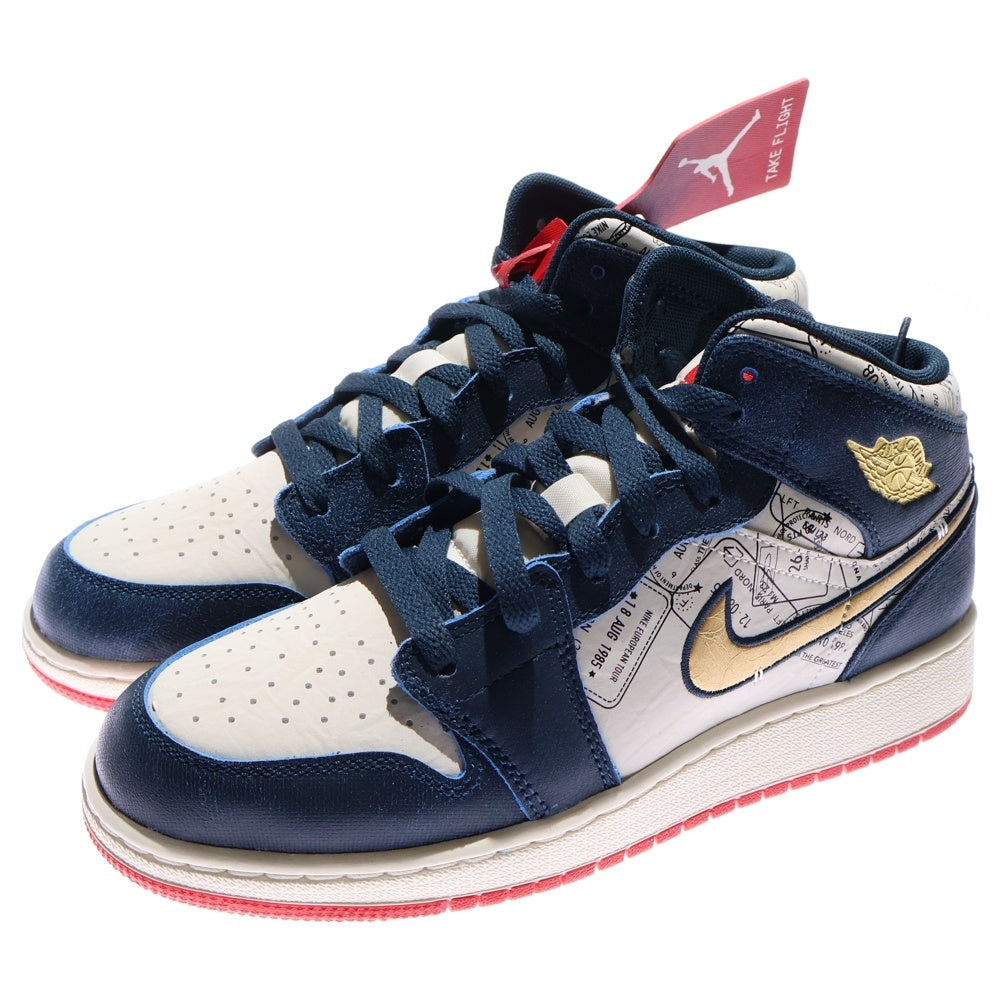 NIKE(ナイキ) GS Air Jordan 1 Mid SE Take Flight エアジョーダン1 テイクフライト ミッドカットスニーカー マルチカラー US7/24cm FN1353-400 レディース