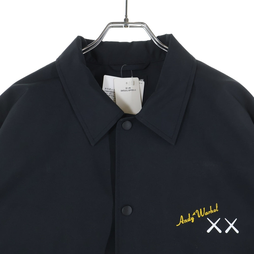NO BRAND(ノーブランド) UNIQLO × KAWS × Warhol Coach Jacket ユニクロ カウズ ウォーホル コーチジャケット ブラック