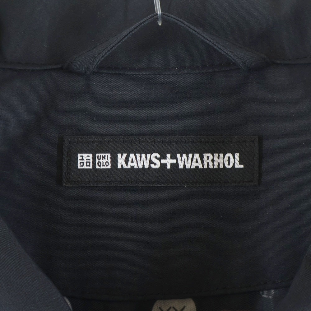 NO BRAND(ノーブランド) UNIQLO × KAWS × Warhol Coach Jacket ユニクロ カウズ ウォーホル コーチジャケット ブラック