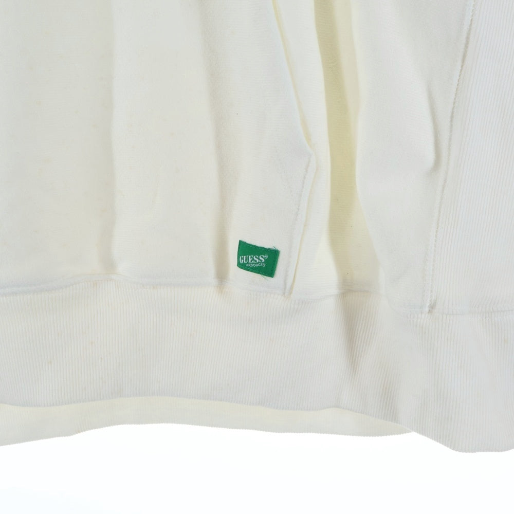 GUESS(ゲス) Green Label×Ricky Powell グリーンレーベル リッキーパウエル フロントプリント プルオーバーパーカー フーディー ホワイトMI4K8360RP