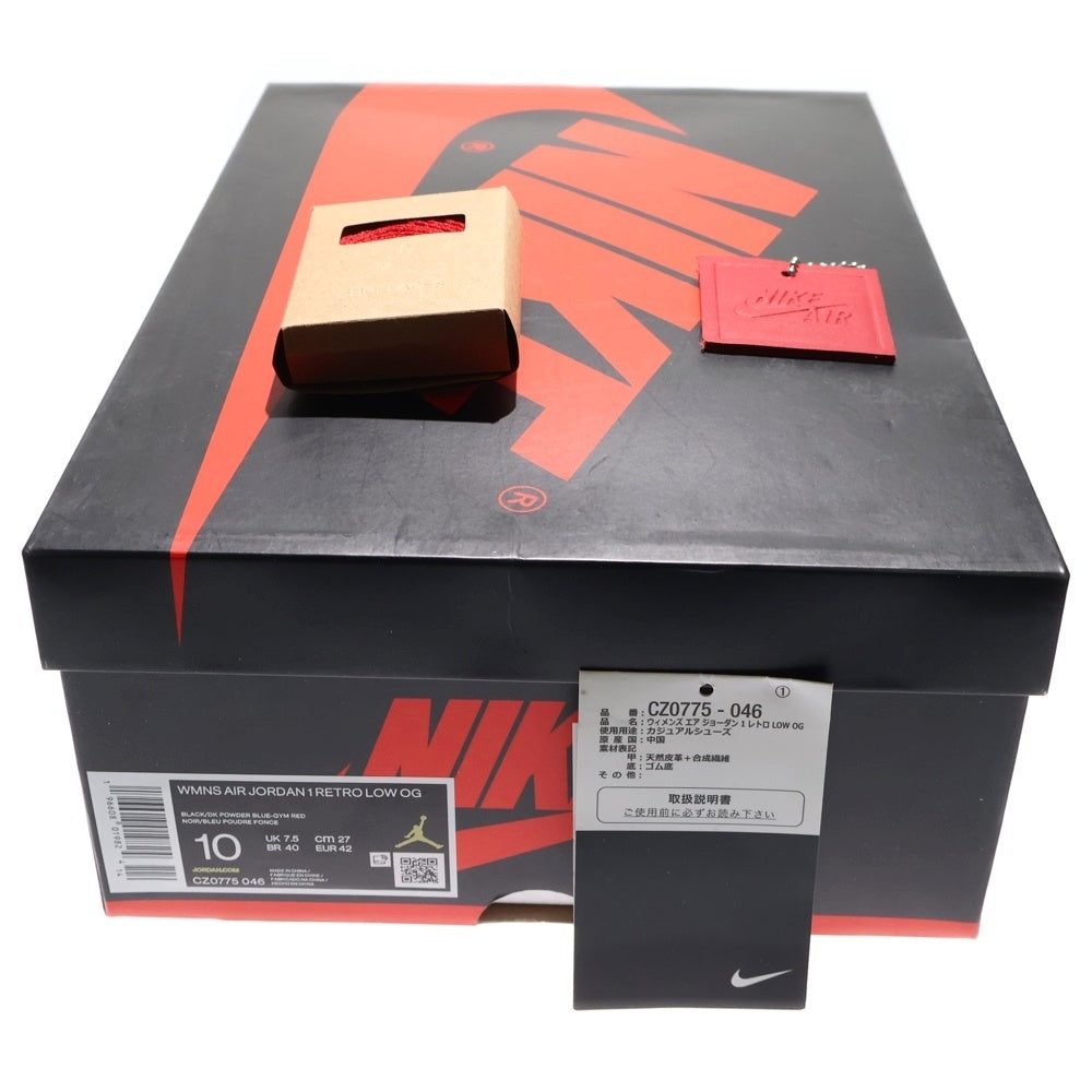 NIKE(ナイキ) WMNS AIR JORDAN 1 RETRO LOW OG UNC TO CHICAGO ウィメンズ エアジョーダン 1 ローカットスニーカーシューズ マルチ US10/27cm CZ0775-046 レディース