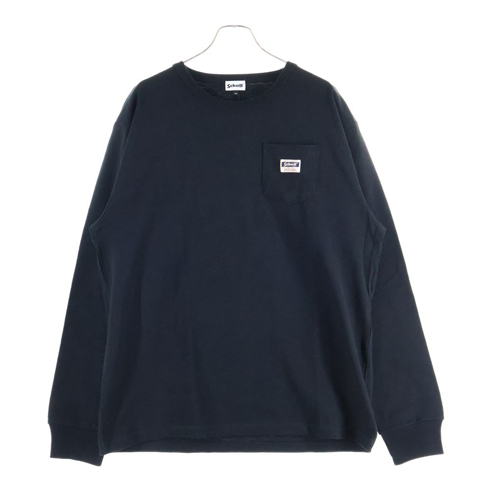 SCHOTT(ショット) WORK LABEL POCKET L/S TEE ロゴワッペン 胸ポケット 