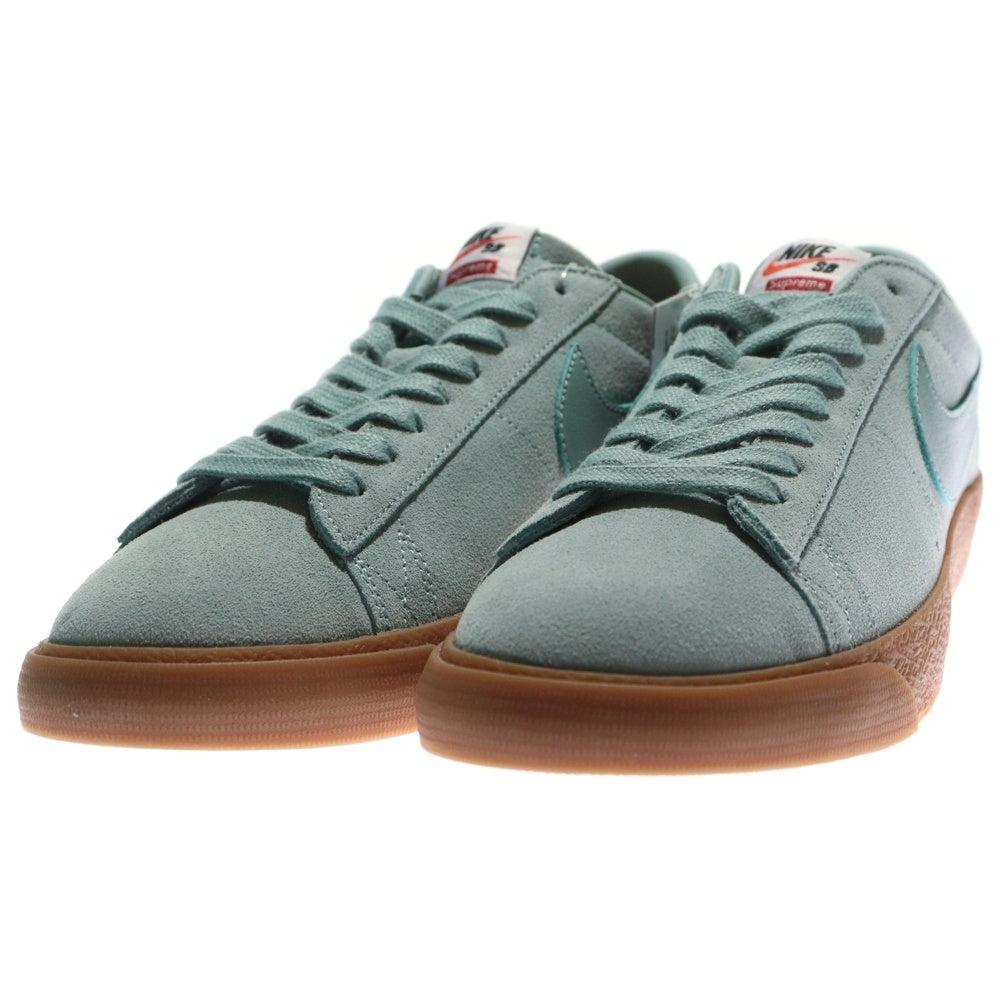 NIKE(ナイキ) × SUPREME BLAZER LOW GT QS Cannon-Gum シュプリーム ブレザー キャノンガム ローカットスニーカー グリーン US9.5/27.5cm 716890-009