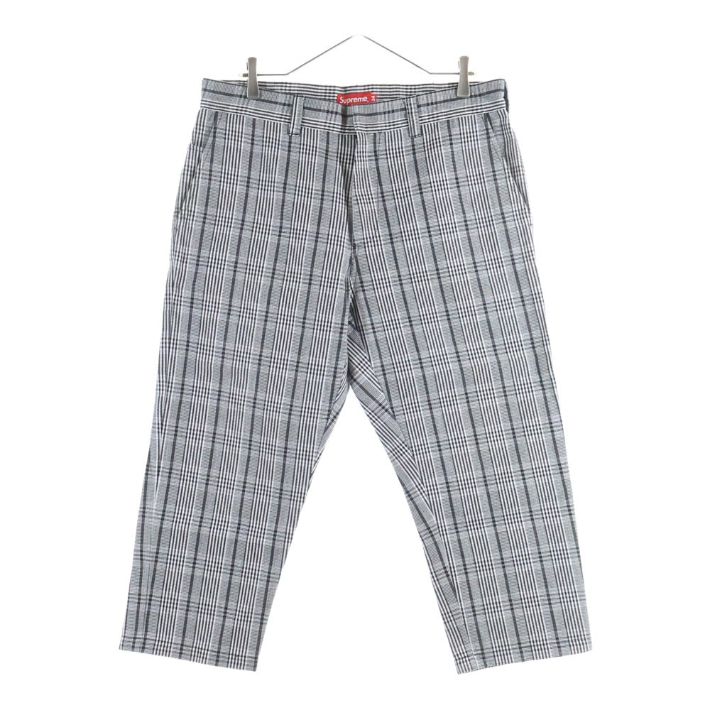 SUPREME(シュプリーム) 14AW Work Pant グレンチェック ワークパンツ チノパンツ グレー