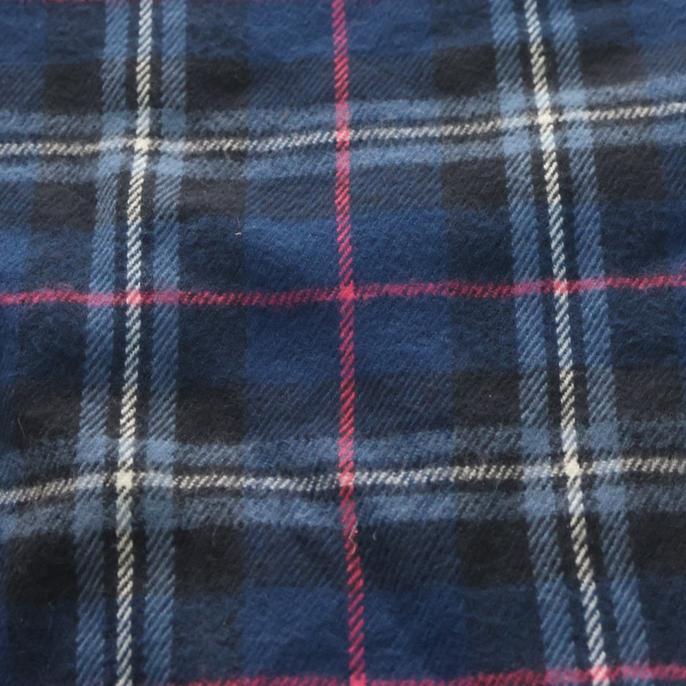 NO BRAND(ノーブランド) AFTERNOON TEA チェック総柄 マフラー レディース ネイビー