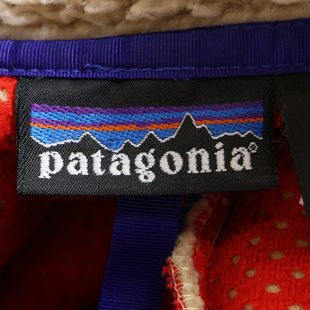 PATAGONIA(パタゴニア) 00s VINTAGE USA製 Classic Retro Cardigan クラシック レトロ カーディガン ジップアップ ボアフリースジャケット ベージュ 23024