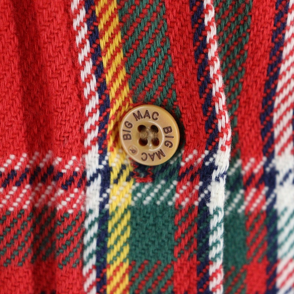 BIGMAC(ビッグマック) 80s FLANNEL SHIRTS チェック柄 フランネル ヘビー ネルシャツ レッド