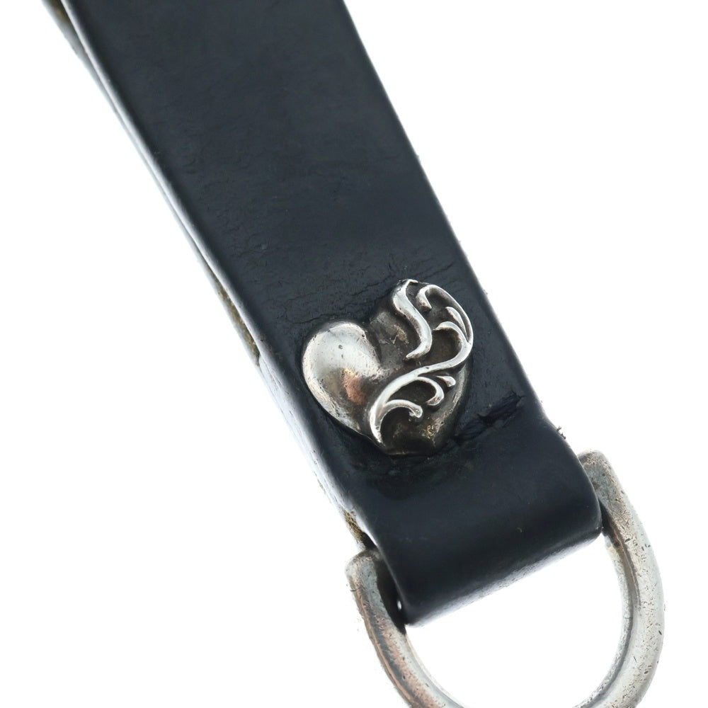 CHROME HEARTS(クロムハーツ) BELT LOOP D RING Dリング ハートベルトループ ブラック/シルバー