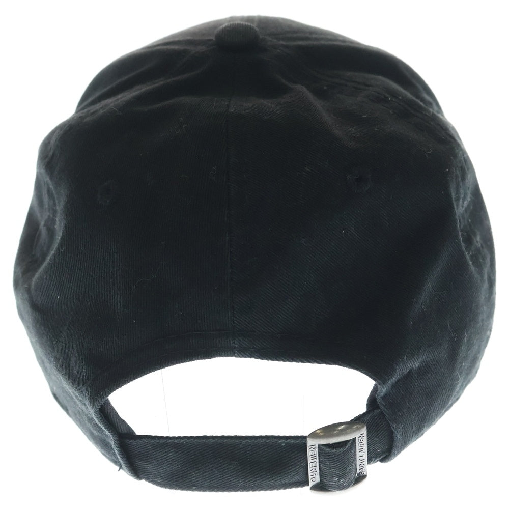 SAINT LAURENT PARIS(サンローランパリ) ×New Era YSLロゴ 刺繍 ベースボールキャップ ブラック