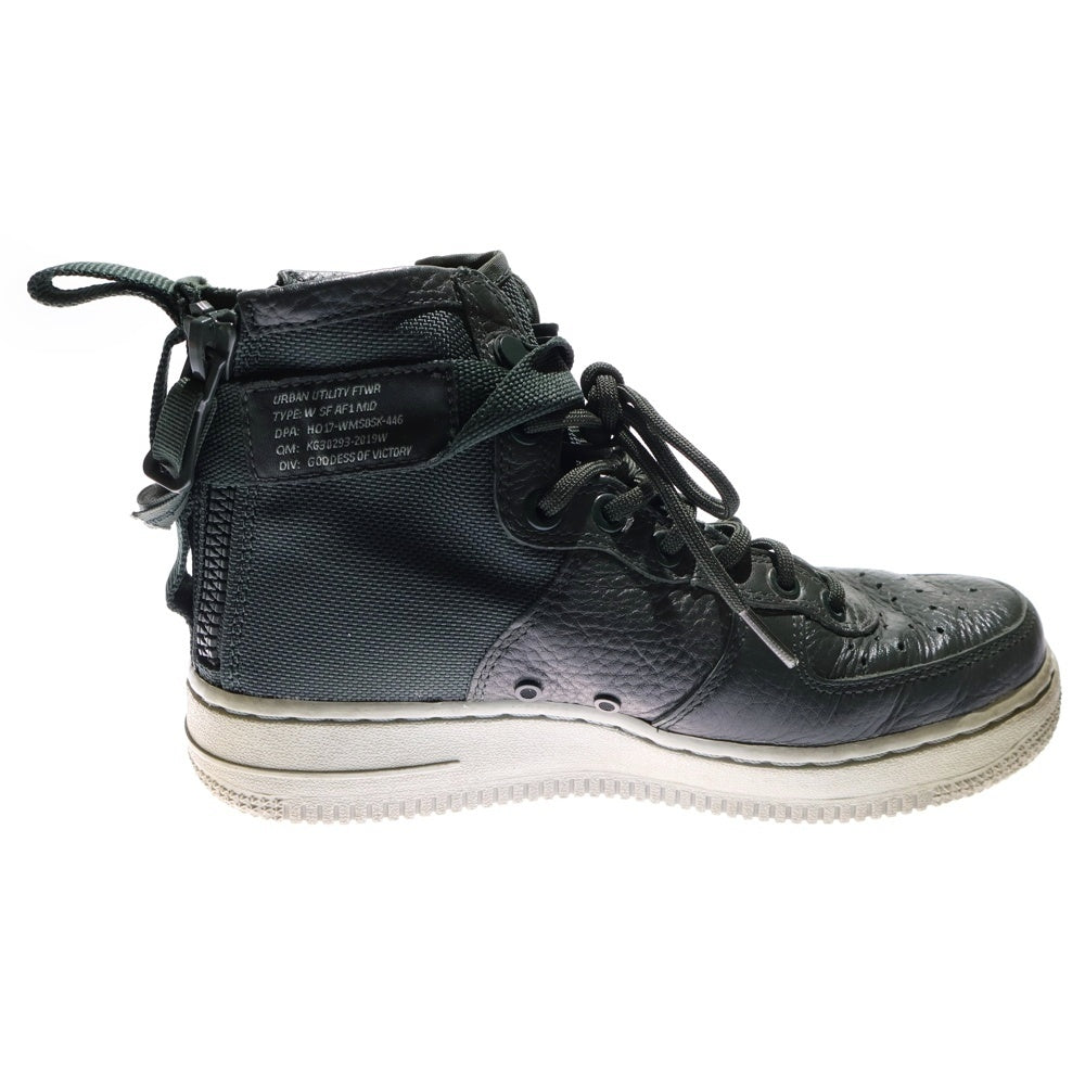 NIKE(ナイキ) SF AIR FORCE 1 MID OUTDOOR GREEN ウィメンズ エア フォース 1 ミッド アウトドアグリーン スペシャルフィールド ハイカットスニーカー AA3966-300 レディース