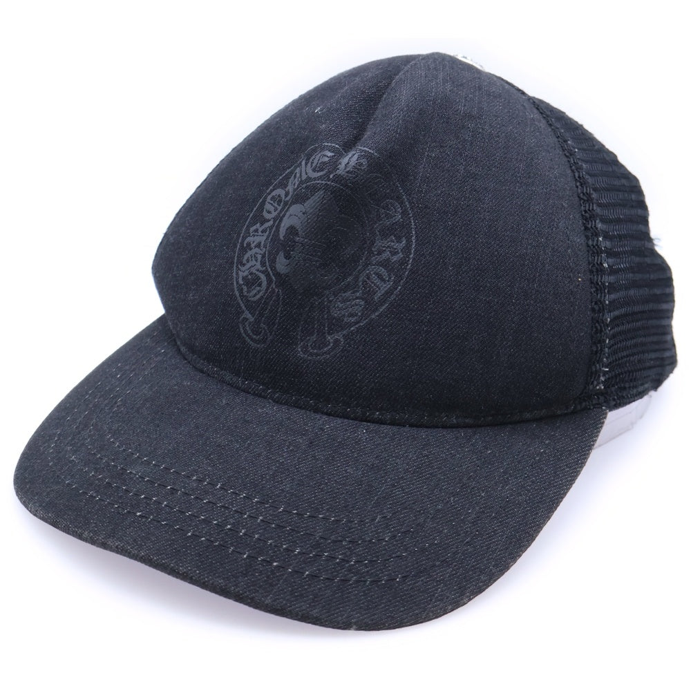 CHROME HEARTS(クロムハーツ) Trucker Cap BS Flare Print Cross Ball Mesh BSフレア トラッカーメッシュキャップ ブラック