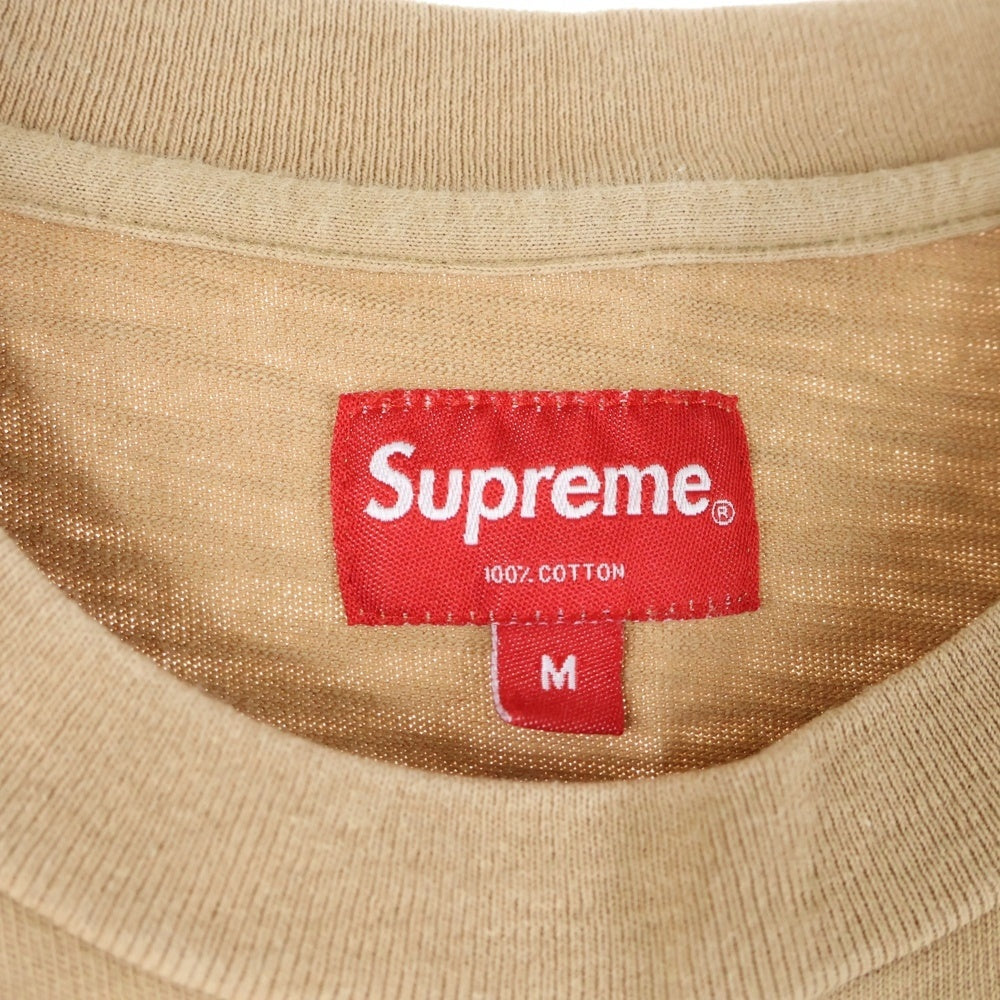 SUPREME(シュプリーム) 19SS Pocket Tee ポケット クルーネック 半袖Tシャツ カットソー ブラウン