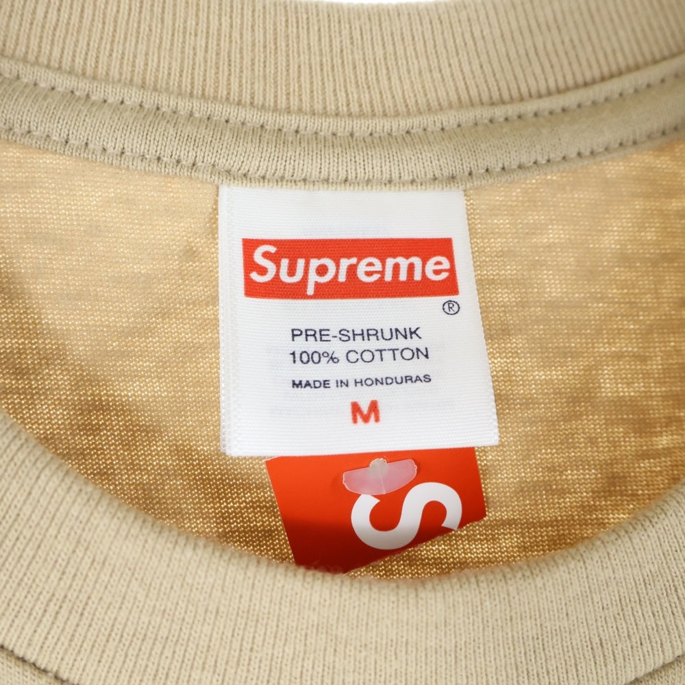 SUPREME(シュプリーム) 25SS Receiver Tee Mario Ayala レシーバー マリオ・アヤラ クルーネック 半袖Tシャツ カットソー ベージュ