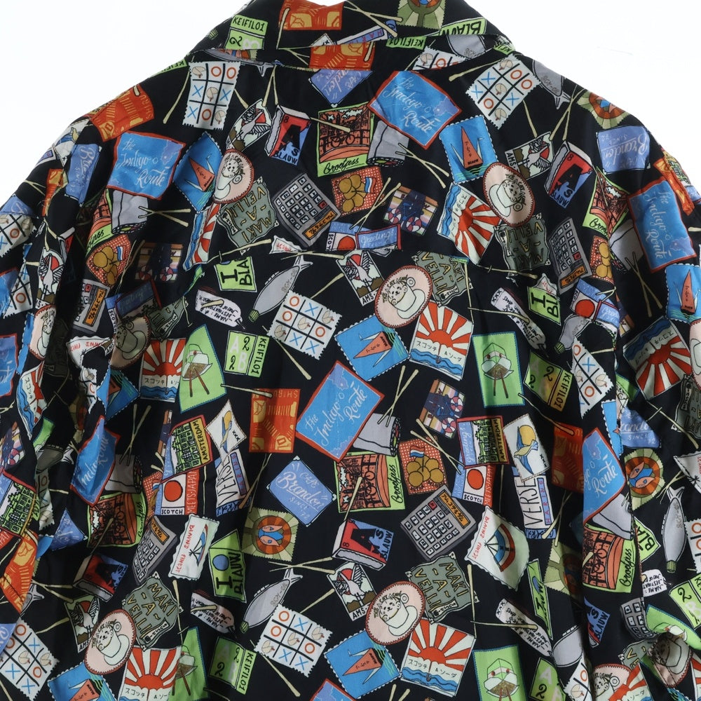 SCOTCH&SODA(スコッチ アンド ソーダ) 総柄 ポリエステル 半袖開襟シャツ マルチ
