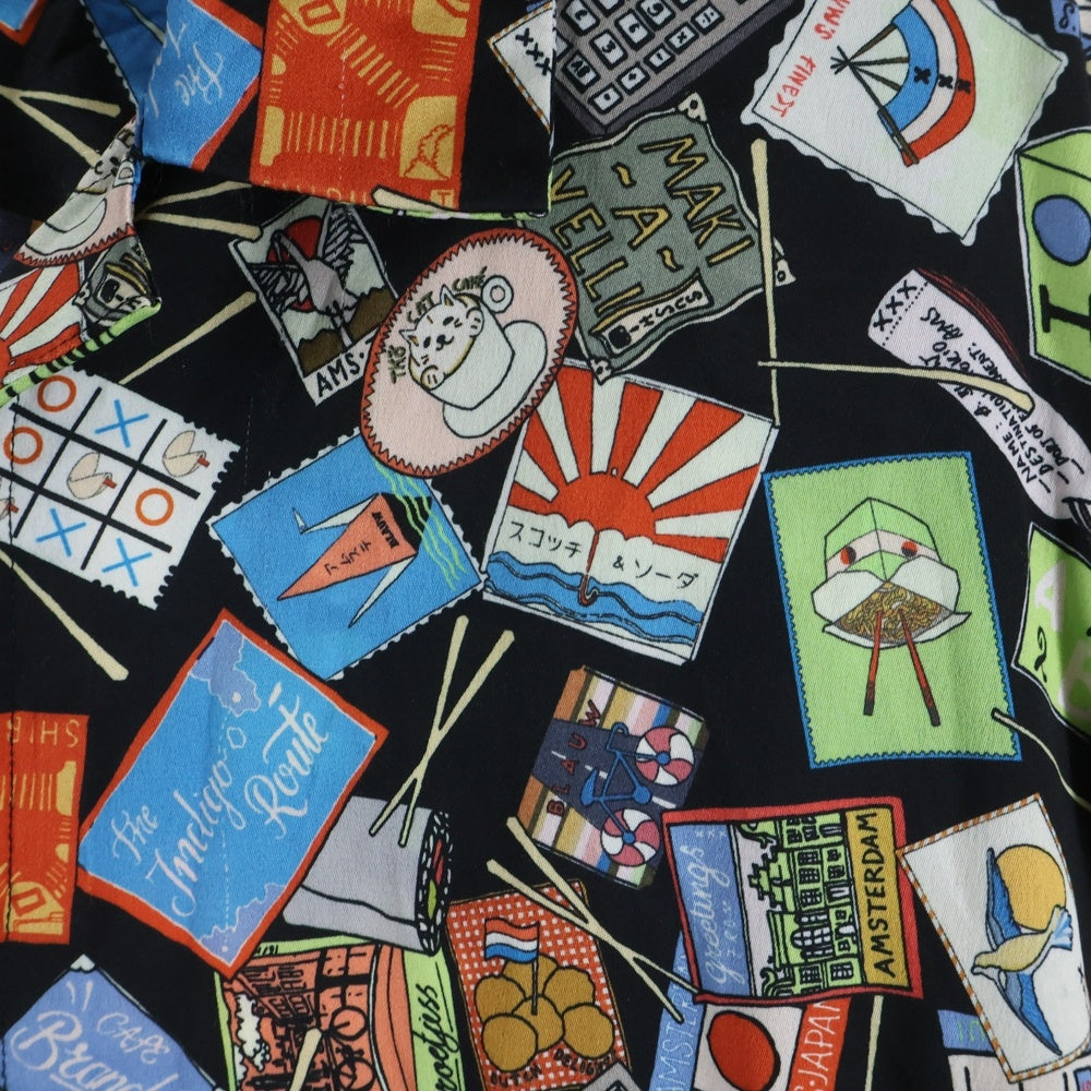 SCOTCH&SODA(スコッチ アンド ソーダ) 総柄 ポリエステル 半袖開襟シャツ マルチ