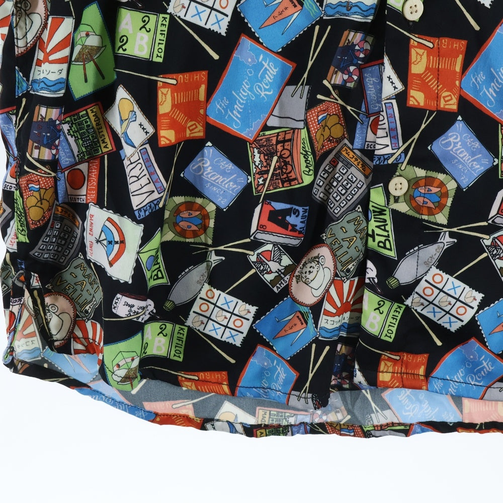 SCOTCH&SODA(スコッチ アンド ソーダ) 総柄 ポリエステル 半袖開襟シャツ マルチ