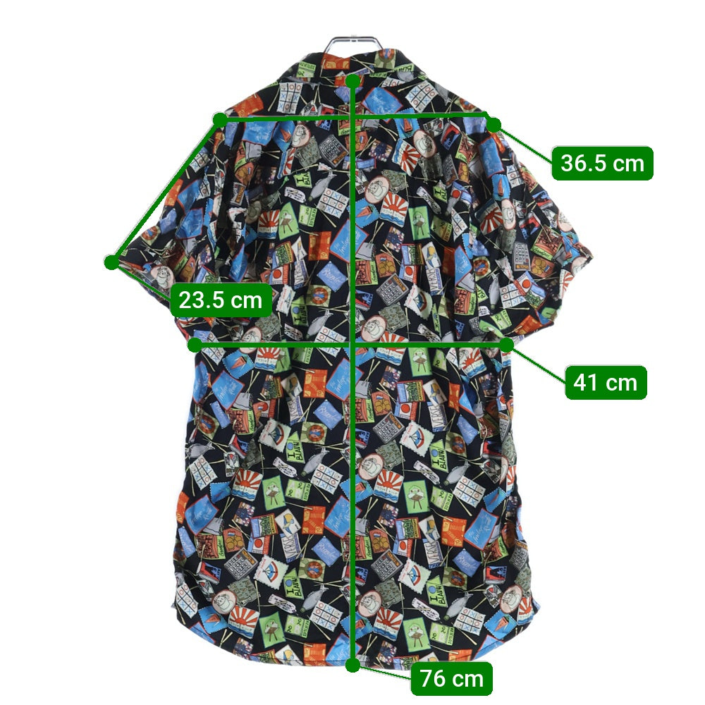 SCOTCH&SODA(スコッチ アンド ソーダ) 総柄 ポリエステル 半袖開襟シャツ マルチ