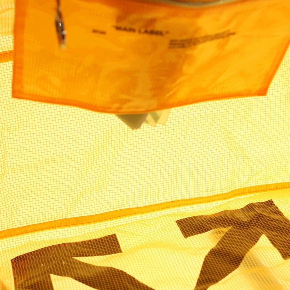 OFF-WHITE(オフホワイト) ARROW TYVEK TOTE ロゴプリント トートバッグ オレンジ
