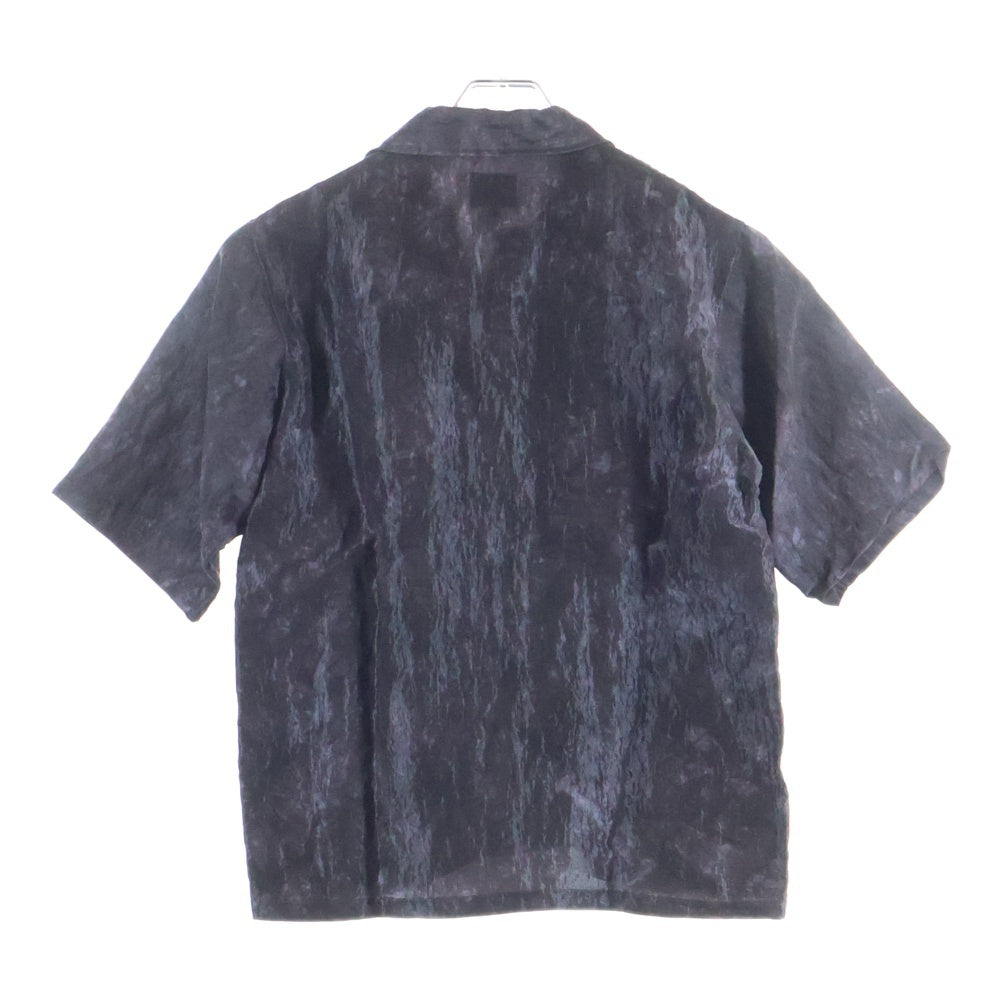 Needles(ニードルス) 24SS Cabana R/N Bright Cloth Uneven Dye Shirt ブライトクロス レーヨン/ナイロン カバナシャツ ブラウン