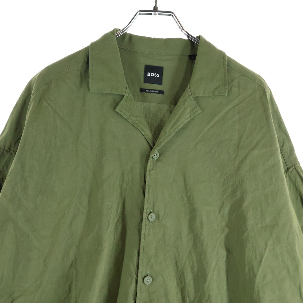 HUGO BOSS(ヒューゴボス) Relaxed Fit リラックス フィット 半袖シャツ オリーブ