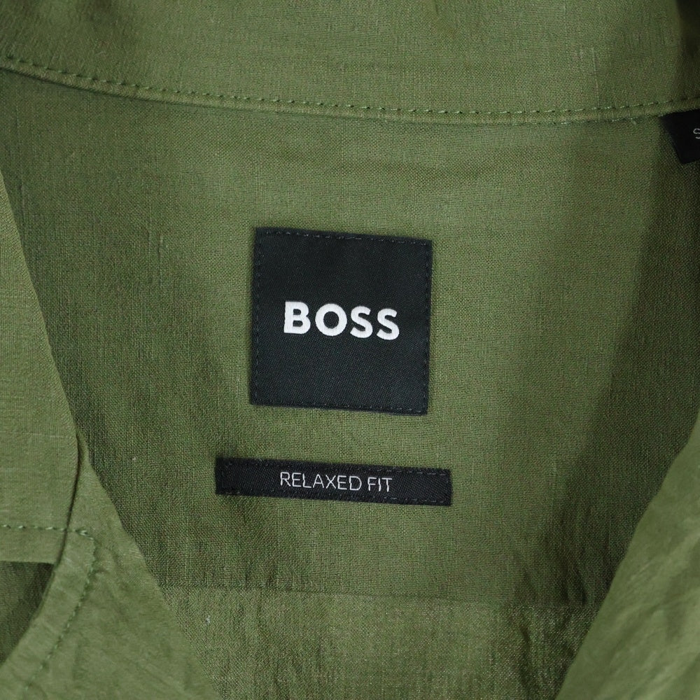 HUGO BOSS(ヒューゴボス) Relaxed Fit リラックス フィット 半袖シャツ オリーブ