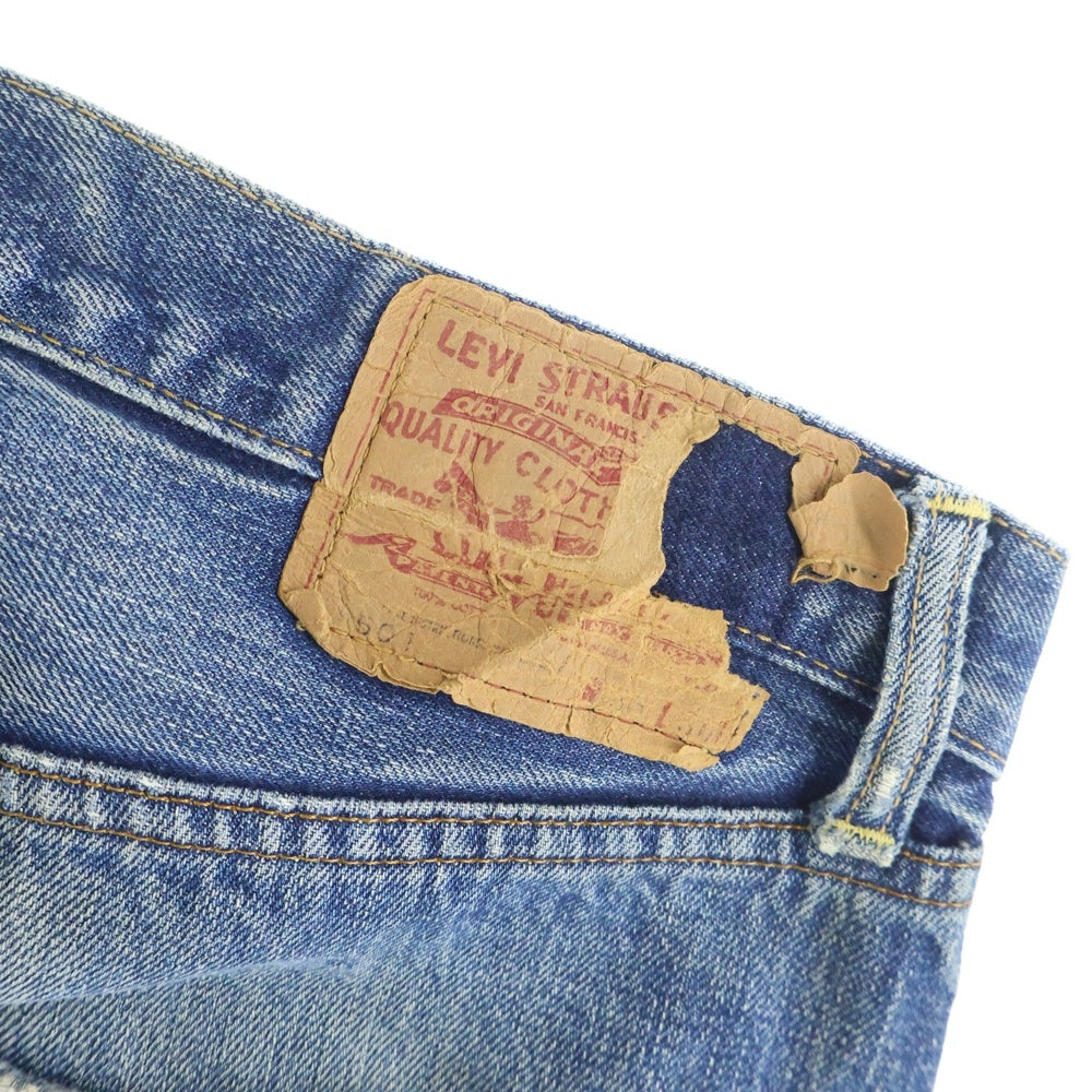 Levi's(リーバイス) 70s VINTAGE 501 66前期 ビッグE ボタン裏刻印6 不均等V 紙パッチ ボタンフライ デニムパンツ ジーンズ インディゴ