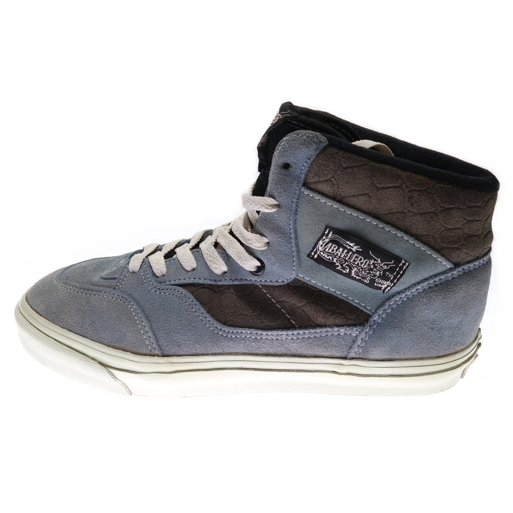 VANS(ヴァンズ) 90s 1989 CABALLERO USA製 キャバレロ フルキャブ スエード ハイカットスニーカー ブルー/ブラウン US9/27cm