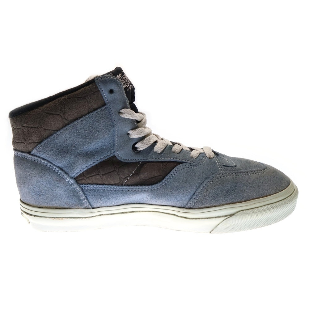 VANS(ヴァンズ) 90s 1989 CABALLERO USA製 キャバレロ フルキャブ スエード ハイカットスニーカー ブルー/ブラウン US9/27cm