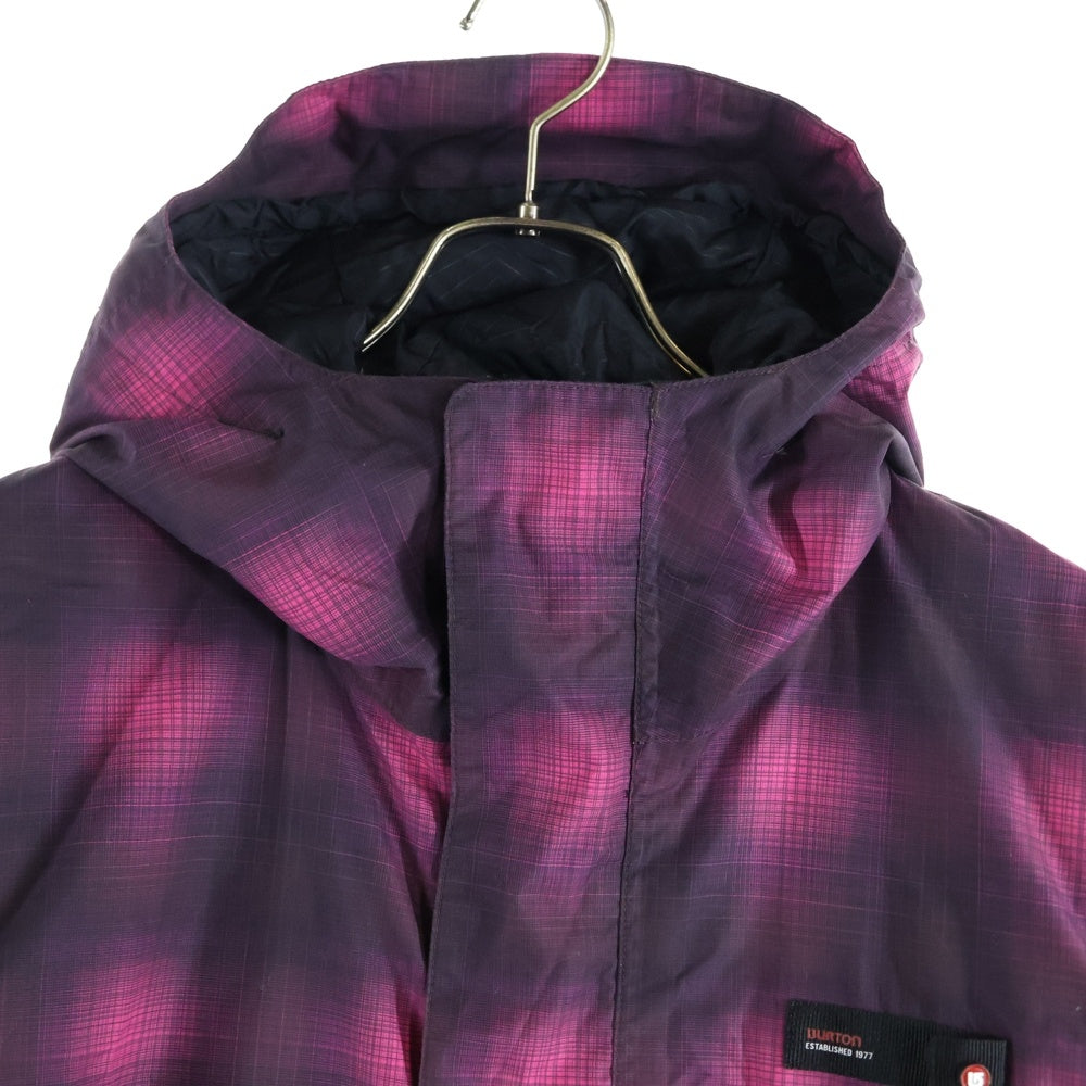 BURTON(バートン) DRY RIDE フード付き チェック ジャケット パープル 11182CN747436