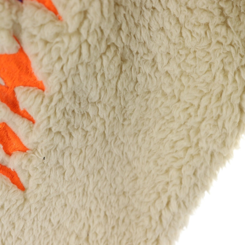 DIESEL(ディーゼル) 19AW S-FURRY ロゴ刺繍 ボアフリースジャケット ベージュ