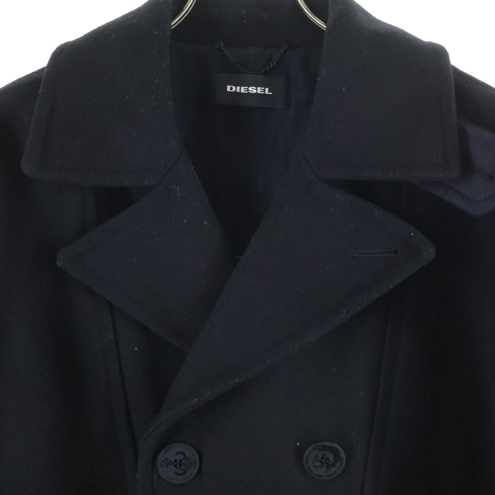 DIESEL(ディーゼル) WOOL ウール ダブル Pコート ブラック