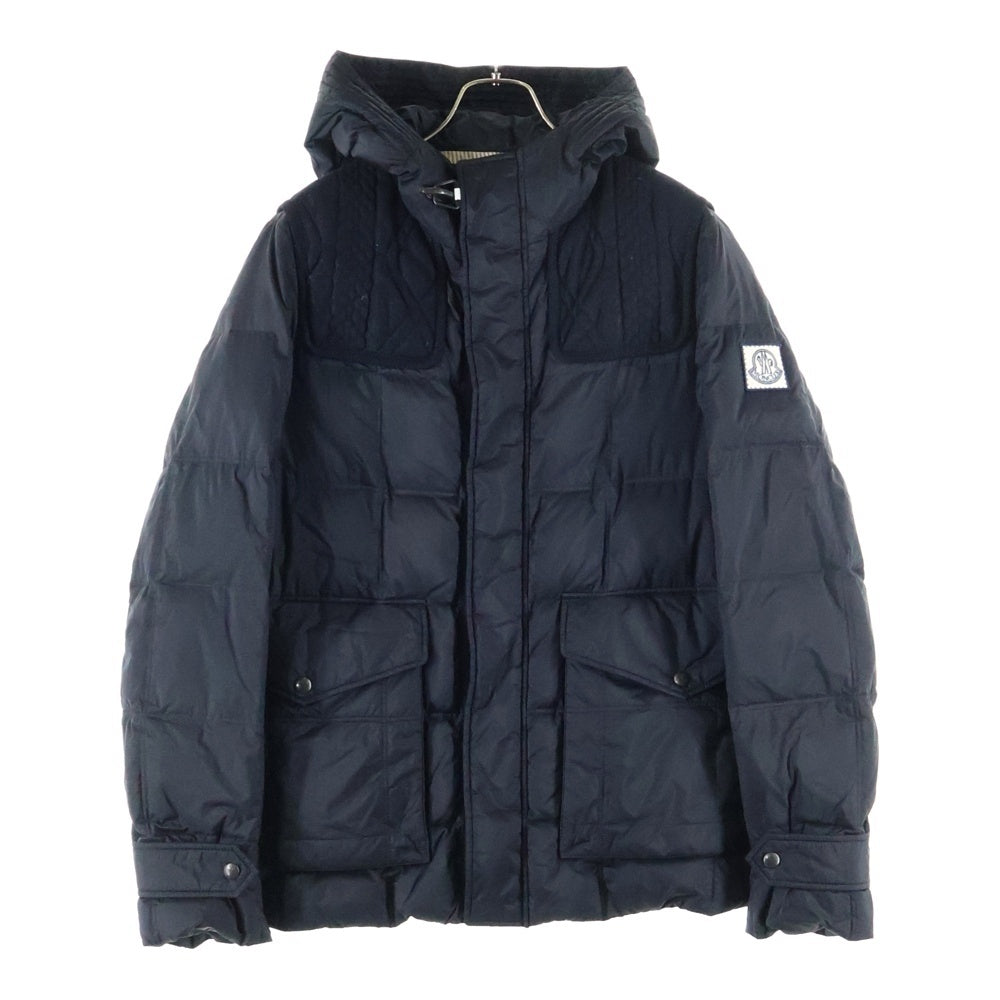 MONCLER GAMME BLEU(モンクレール・ガム・ブルー) GIUBBOTTO コットン切替 ダウンジャケット ブラック