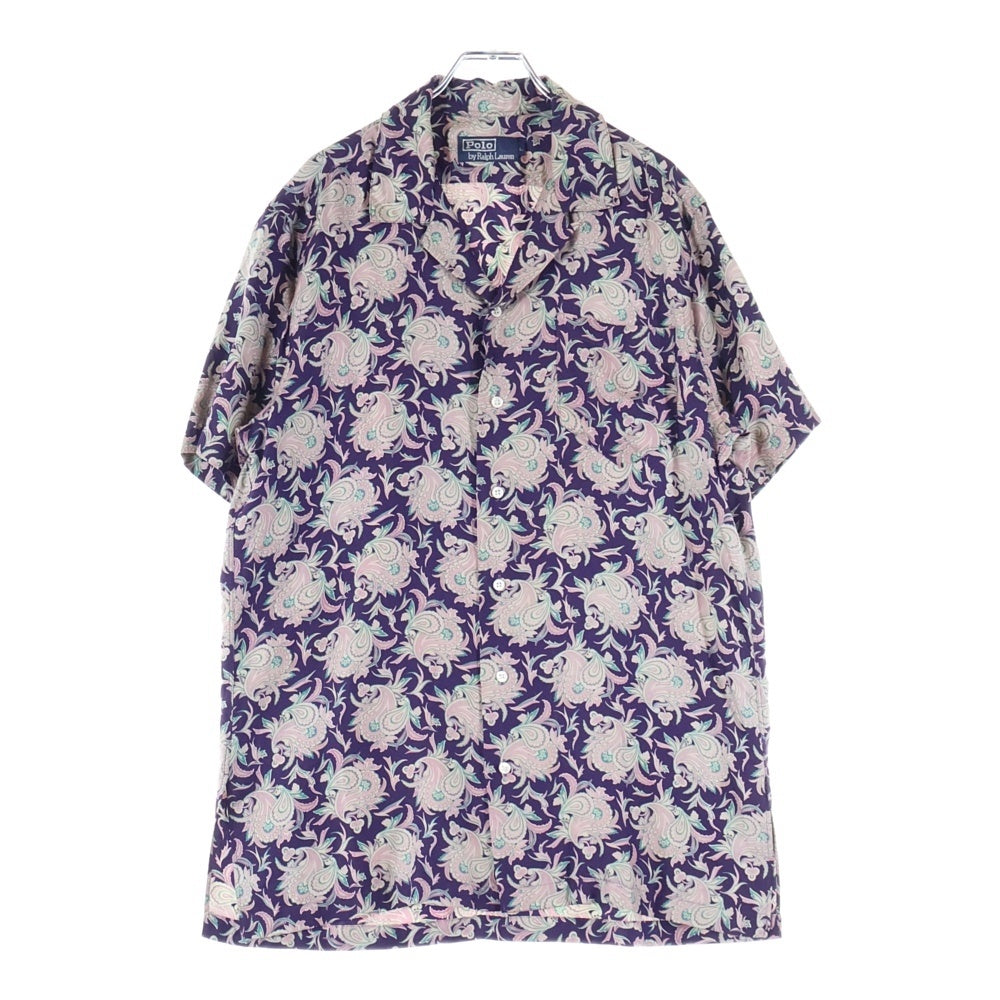 POLO RALPH LAUREN(ポロラルフローレン) 90s ペイズリー オープンカラー 半袖シャツ アロハシャツ マルチ